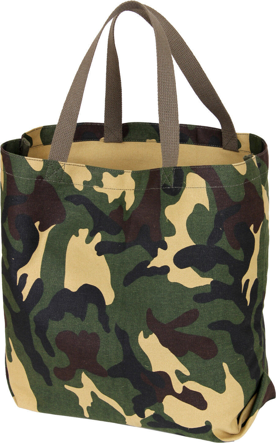 Camo Tote Shopping Bag Shoulder Canvas Reusable Grocery Carry All ...