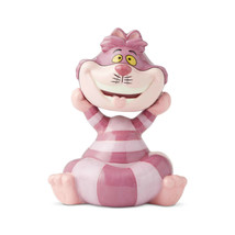 Disney Salt Pepper Shakers Set Pink Cheshire Cat Ceramic Cartoon Collectible