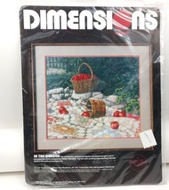 Dimensions Crewel Embroidery Kit In the Garden by Helen Rundell SEALED 1988 - $24.18