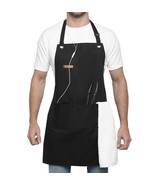 Chef Apron, Cotton &amp; Polyester, Adjustable, Professional, Kitchen, BBQ, ... - $15.88
