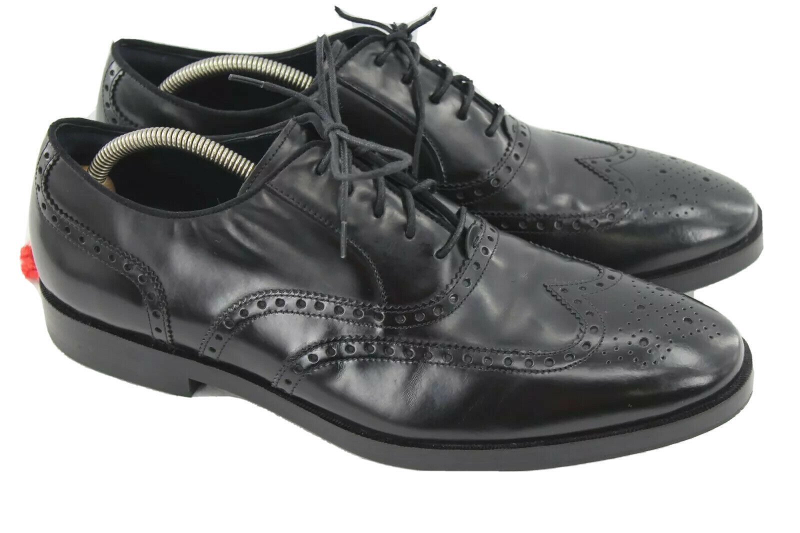 Cole Haan Grand.Os Wingtip Oxford Black C 26052 Comfort Dress Mens Size 11.5 M - Black