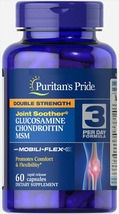 Puritans Pride Double Strength Glucosamine Chondroitin MSM Joint Soother... - $28.68