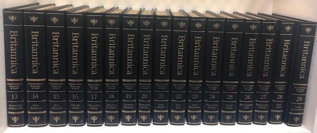 Britannica Volume Set 1-29- Fiction & Literature