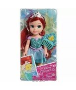 Disney Princess Petite Ariel w/ Flounder Hair Little Mermaid Glitter Dol... - $25.99