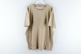Vintage 90s Ralph Lauren Mens XL Faded Short Sleeve T-Shirt Tan Brown Co... - $39.55