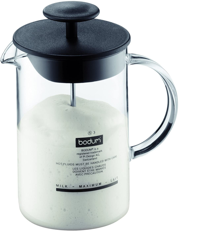 Latteo Manual Milk Frother, 8 Ounce, Black - $24.03