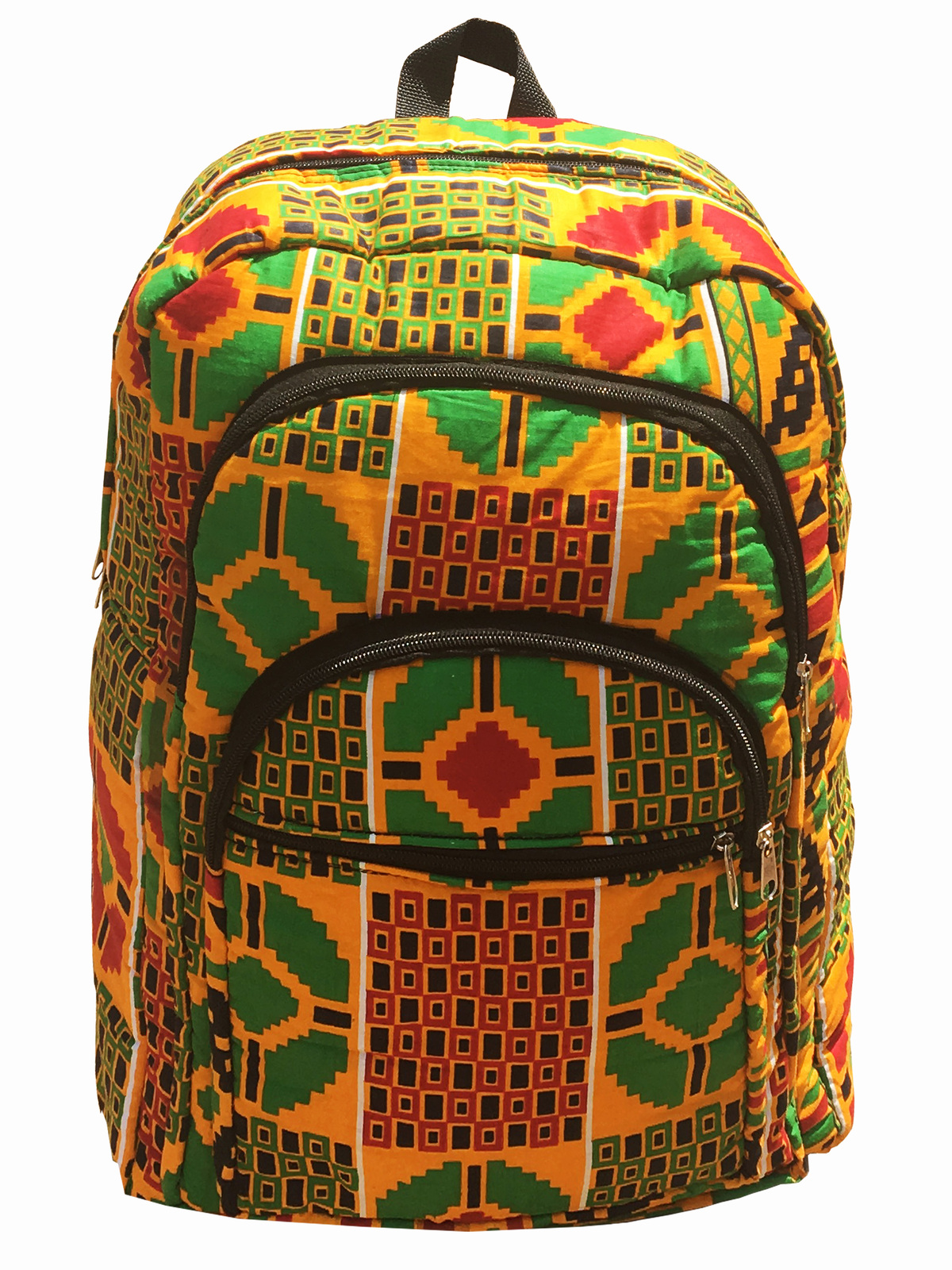 Kente Print African Backpack Book Bag Rucksack Handmade Backpack Fabric Backpack