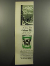 1951 Quaker State Motor Oil Ad - On the highways of Washington - $14.99