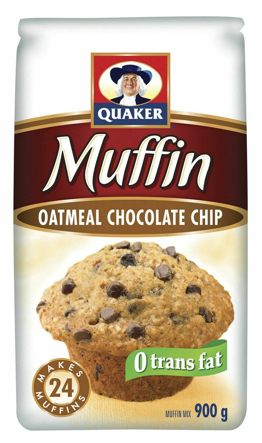 3 PACK Quaker Oatmeal Chocolate Chip Muffin Mix 900g Canada FRESH