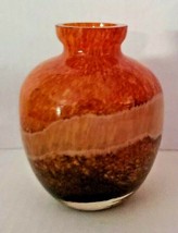Vintage Hand Blown Art Glass Orange Murano  Fruit Home Decor - $29.99