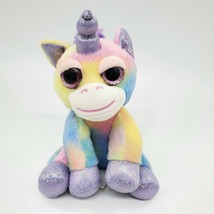 Russ Li&#39;l Peepers Rainbow Unicorn 8&quot; Plush Stuffed Pastel Valentine Toy B65 - $9.99