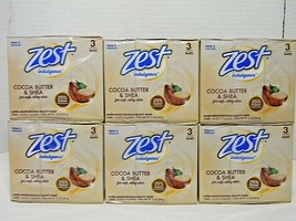 Zest Indulgence Cocoa Butter & Shea Ultra Moisturizing Beauty Bars 6-3 pks (18) - $8.59