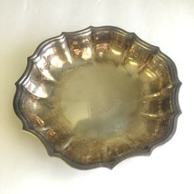Chippendale International Silver Co. 6395 Silver Plated Nut &amp; Candy Dish... - $12.16