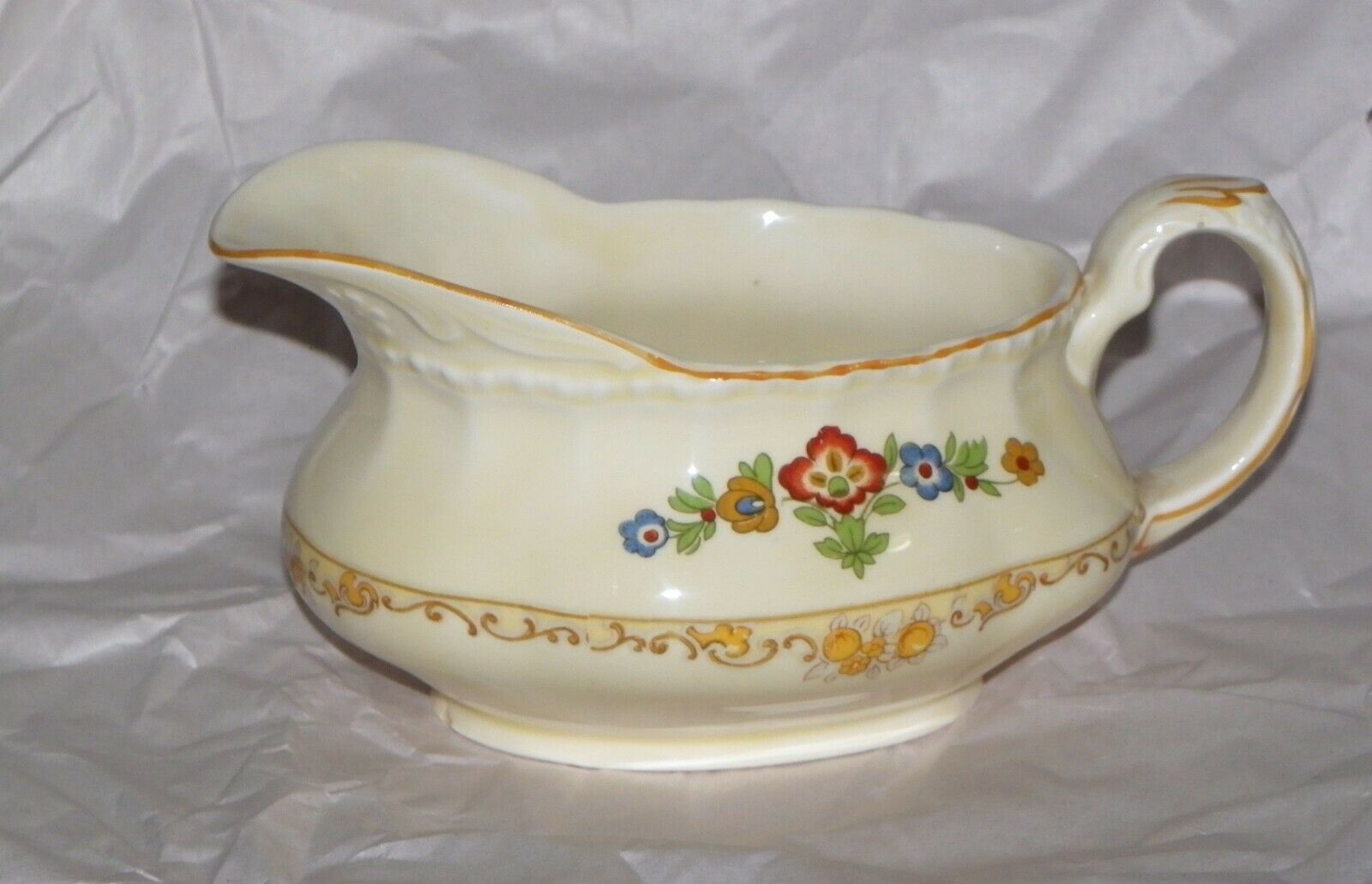 W.H. Grindley Potteries 1936 - 1954 England Hand Painted Footed Gravy ...