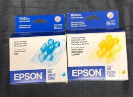 Epson Stylus Ink C80 Set 2 Cyan and Yellow T0322 / T0324 - $9.37