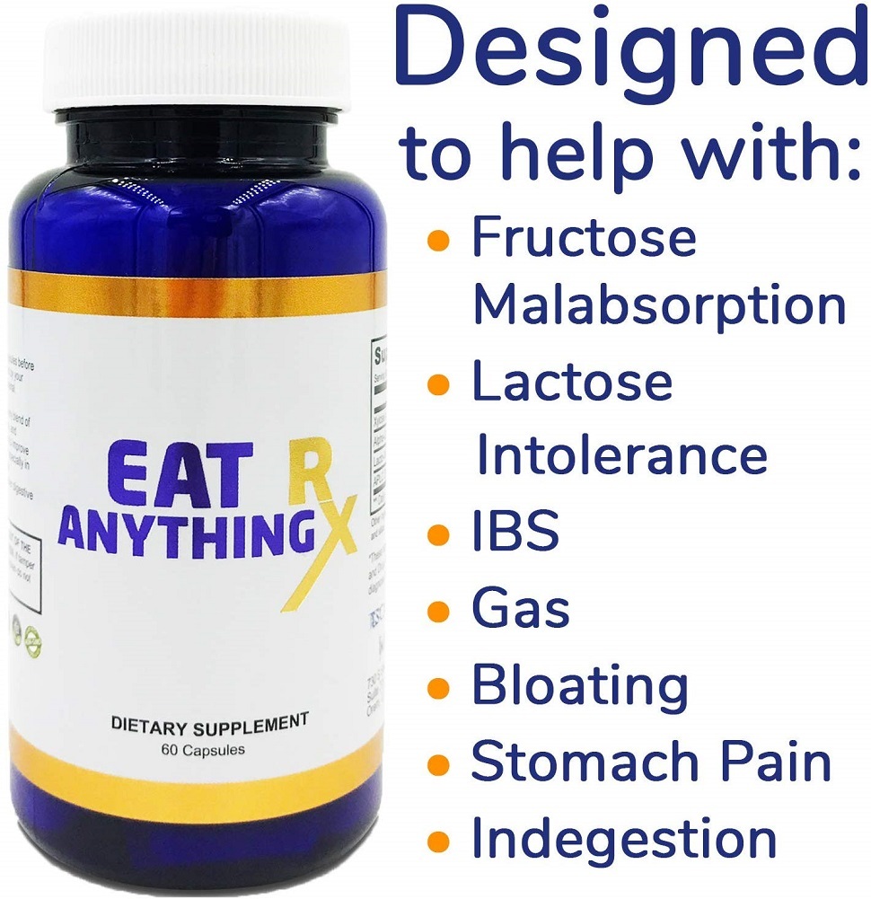 Eat Anything Rx Digestive Enzymes, Fructose Malabsorption Aid, More
