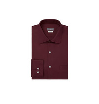 Van Heusen Men's Regular Fit Flex Collar Stretch Burgundy Dress Shirt - L image 2