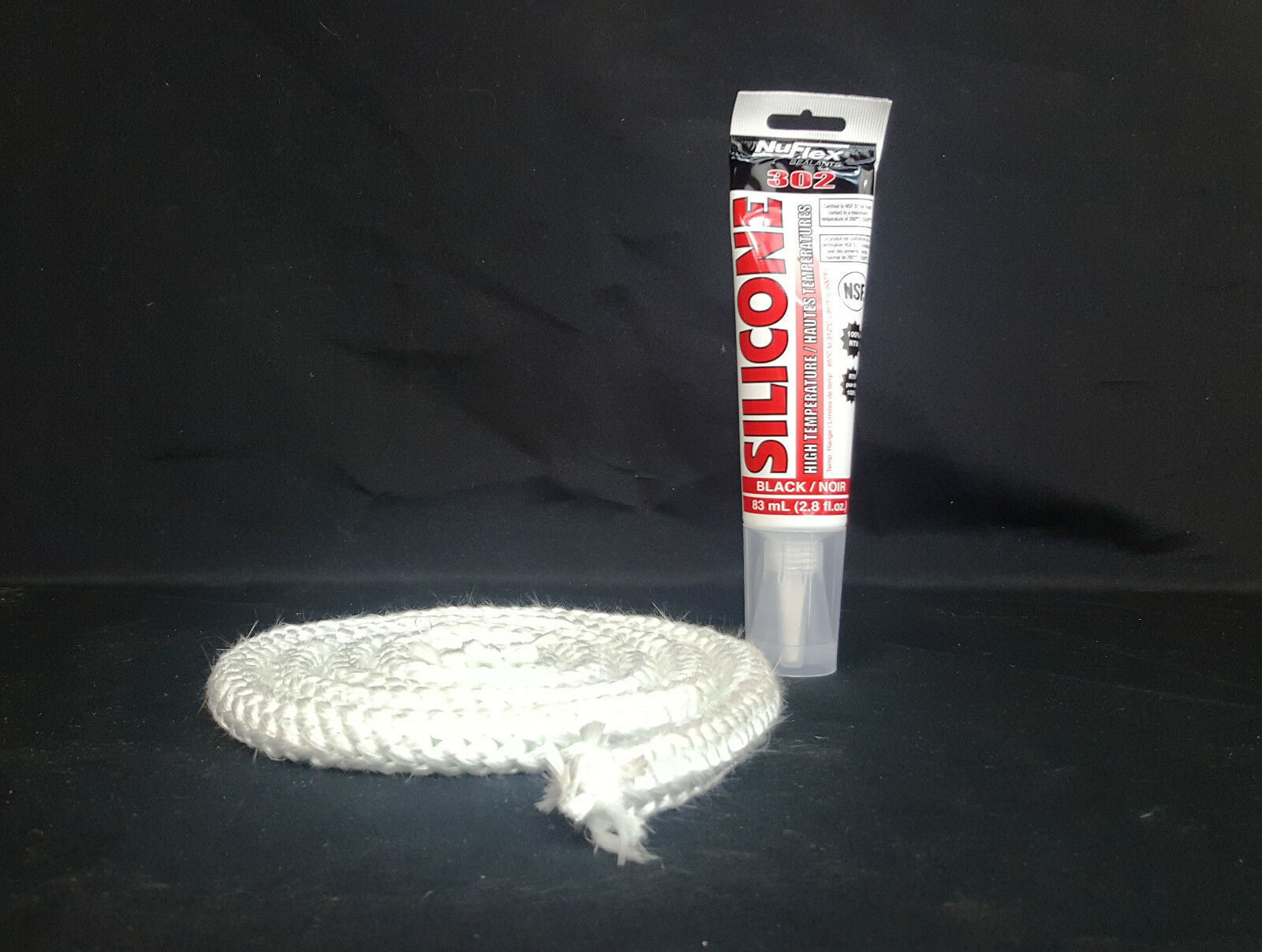 US Stove, USSC Wood Stove Firebox Door Rope Gasket Seal Kit 5/8" x 6