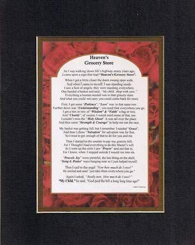 Touching and Heartfelt Poem for Inspirations - Heaven's Grocery Store ...