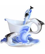 Gentle Meow Coffee Cup Set Ceramic Coffee Cup China Tea Cup Creative Gif... - $35.26