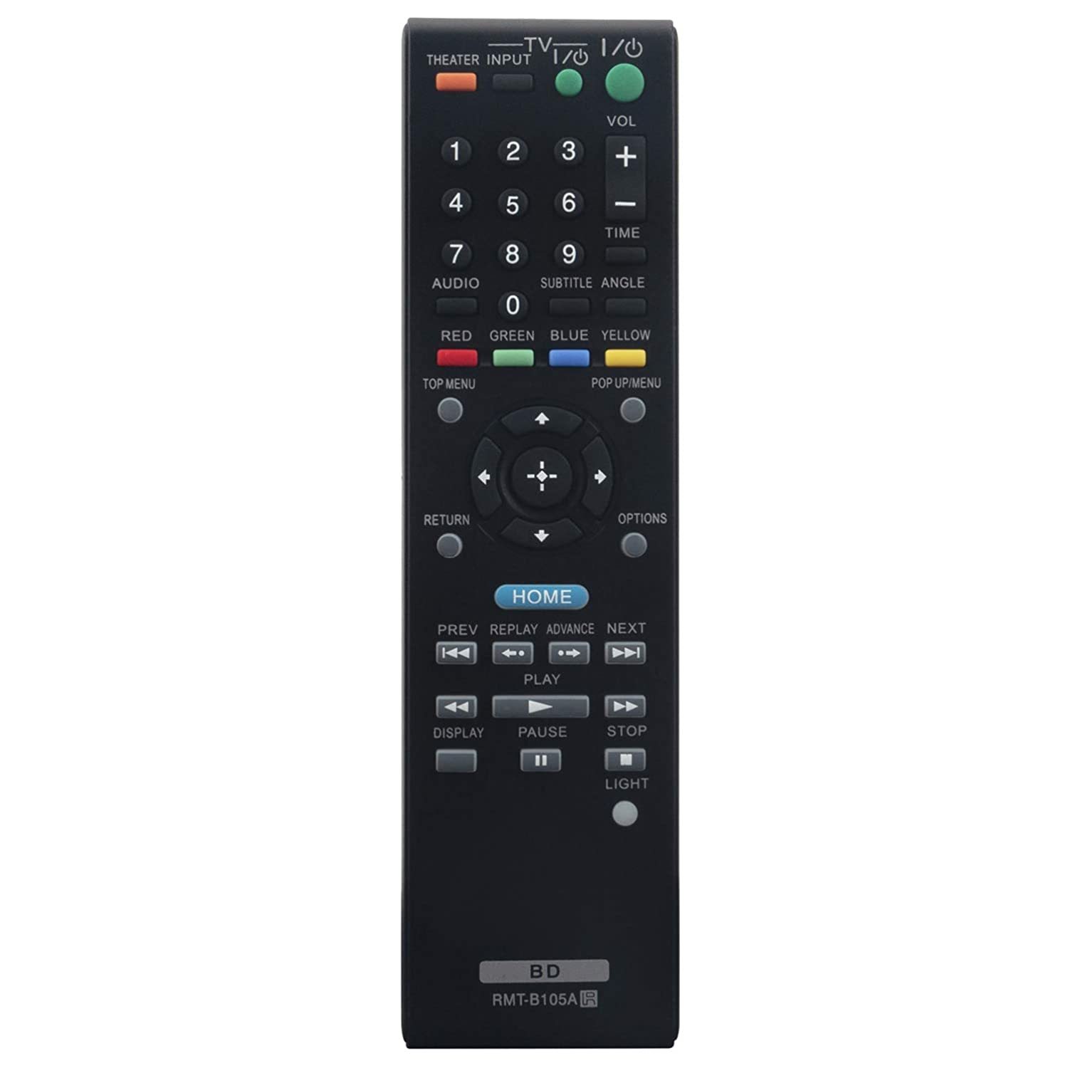 Rmt-B105A Replacement Remote Control Applicable For Sony Blu-Ray Player Bdp-Bx2