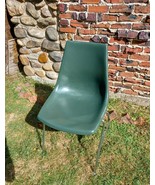 Vintage MCM Krueger Eames  Fiberglass Dark Green Chair - $151.47