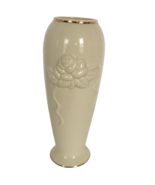 Lenox Rosebud Collection Bud Flower Vase Gold Color Trim Rose 6 in Mom G... - $9.99