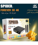 Receiver Satellite Spider 4K Forever 30 TV Box اشتراك 10سنوات ريسيفر سبايدر - $410.00
