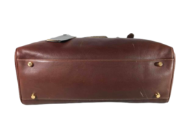 NWT New Large Women Ralph Lauren Brown Leather Tote Satchel Purse Handbag Feet image 7