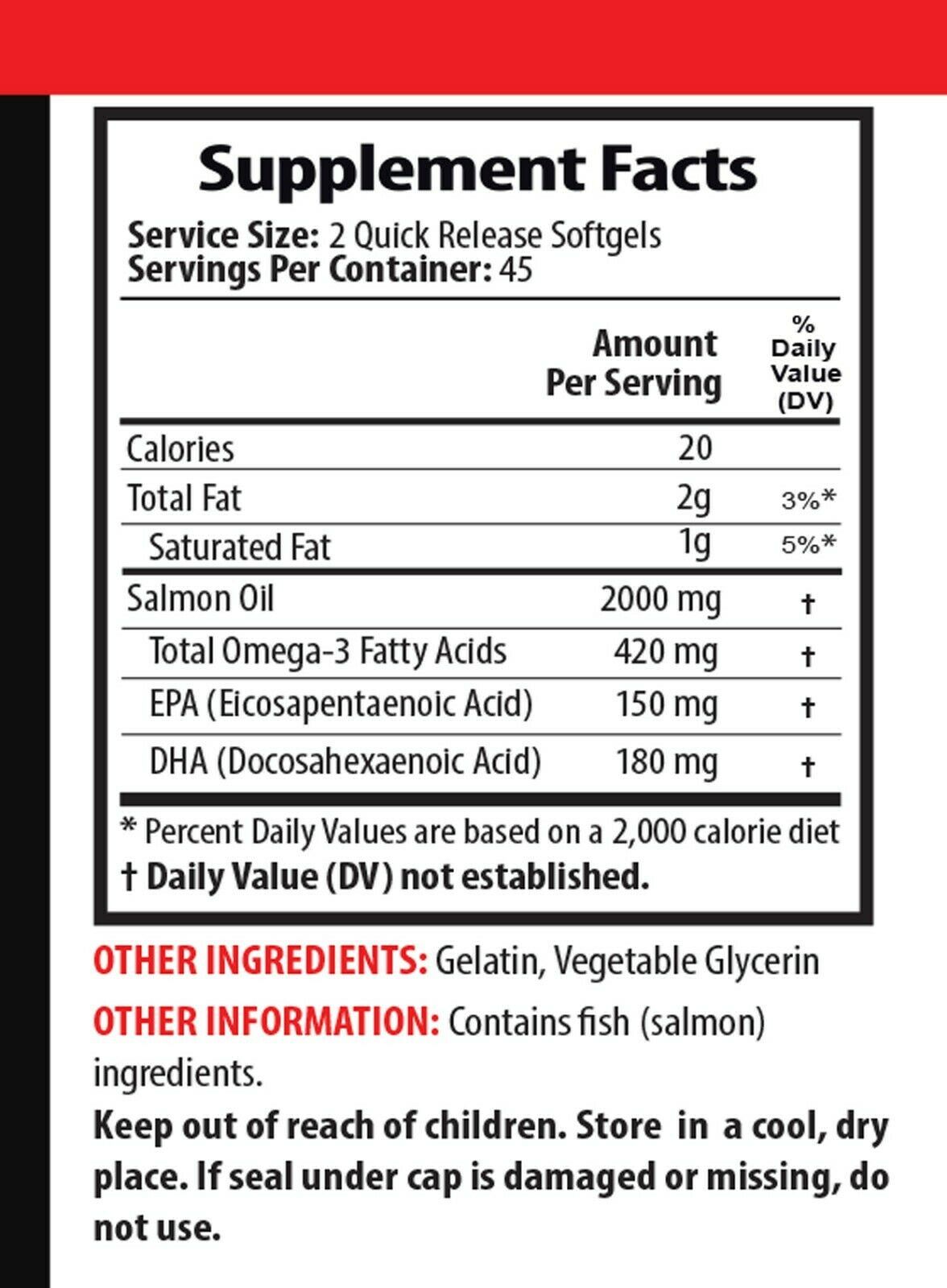 fish oil antioxidants - WILD SALMON OIL 2000mg - EPA and DHA fatty ...