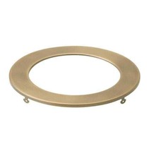 Direct-to-Ceiling 6&quot; Natural Brass Recessed Light Decorative Round Thin ... - $5.93