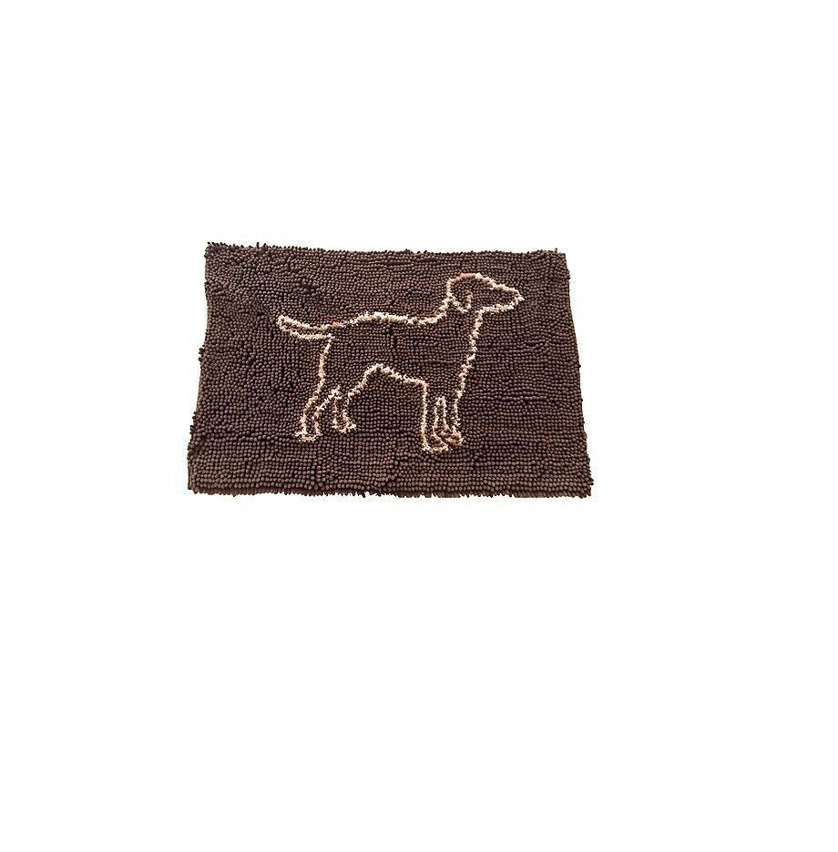 CLEAN PAWS Mat Dog Brown Non skid backing Large Toys