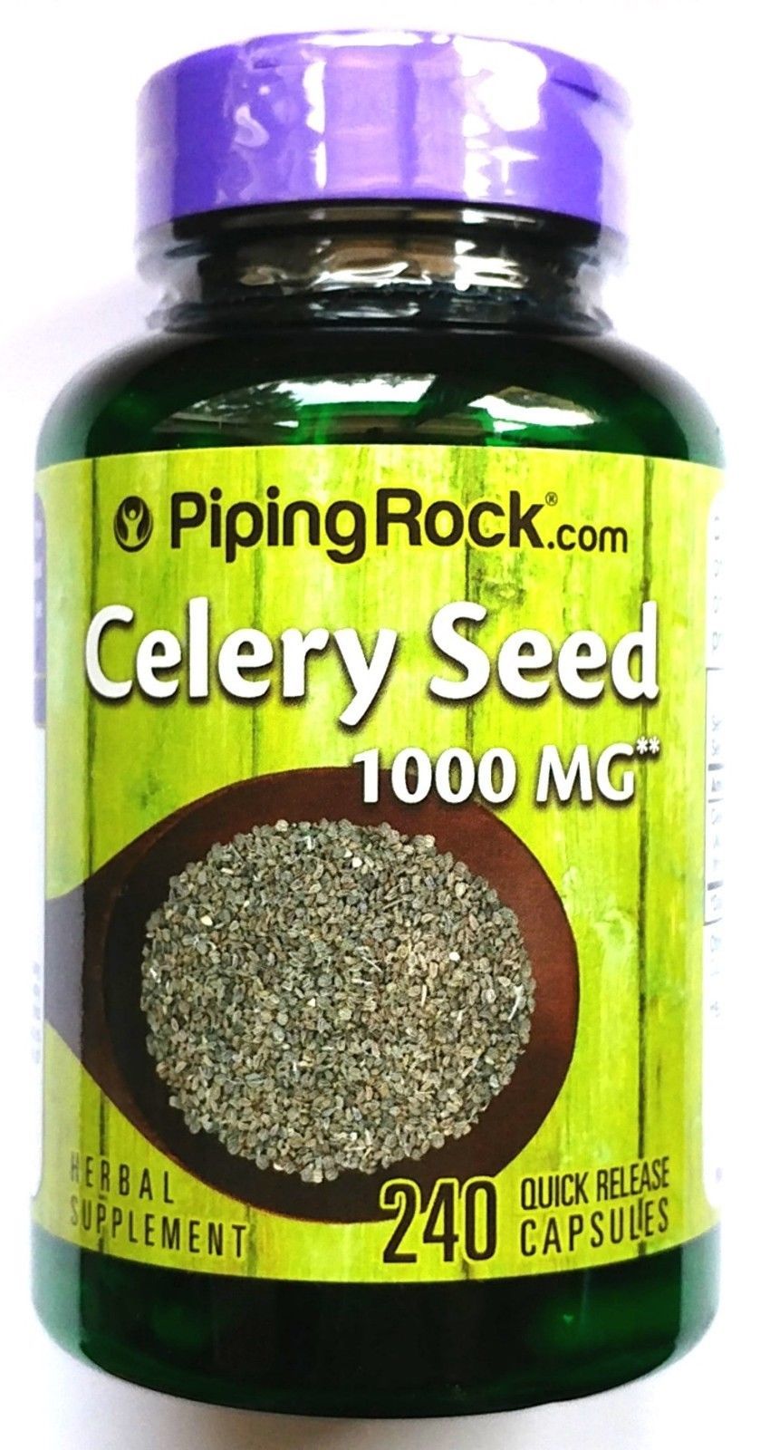 1000mg Celery Seed 240 Capsules 250mg 41 Extract Apium Graveolens