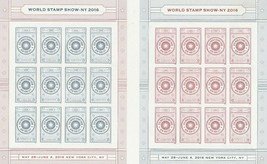 World Stamp Show NY 2016 Stamp Folio of 24 Forever Stamps Scott 5062-63 - $22.95