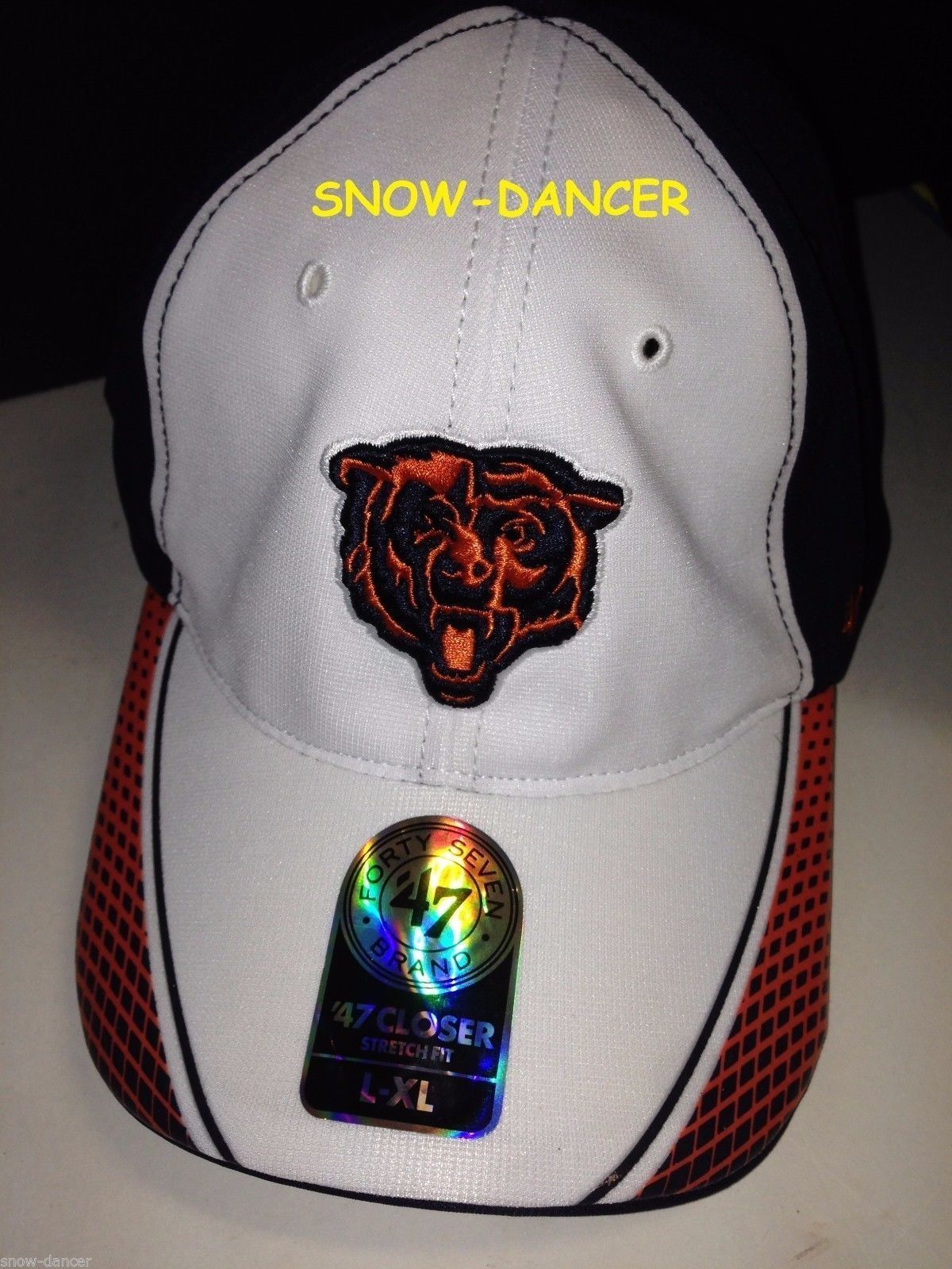 Primary image for Chicago Bears Hat Cap 47 Forty Seven Brand L / XL Adult Stretch Fit  Last One
