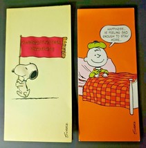 VTG 1958 Hallmark Cards Peanuts Snoopy Congrats &amp; 1960&#39;s Charlie Brown G... - $24.99