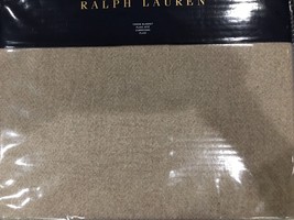 Ralph Lauren Park Avenue Modern CAMDEN"54'x72" Dark Taupe Throw Blanket $355 Nip - $211.61
