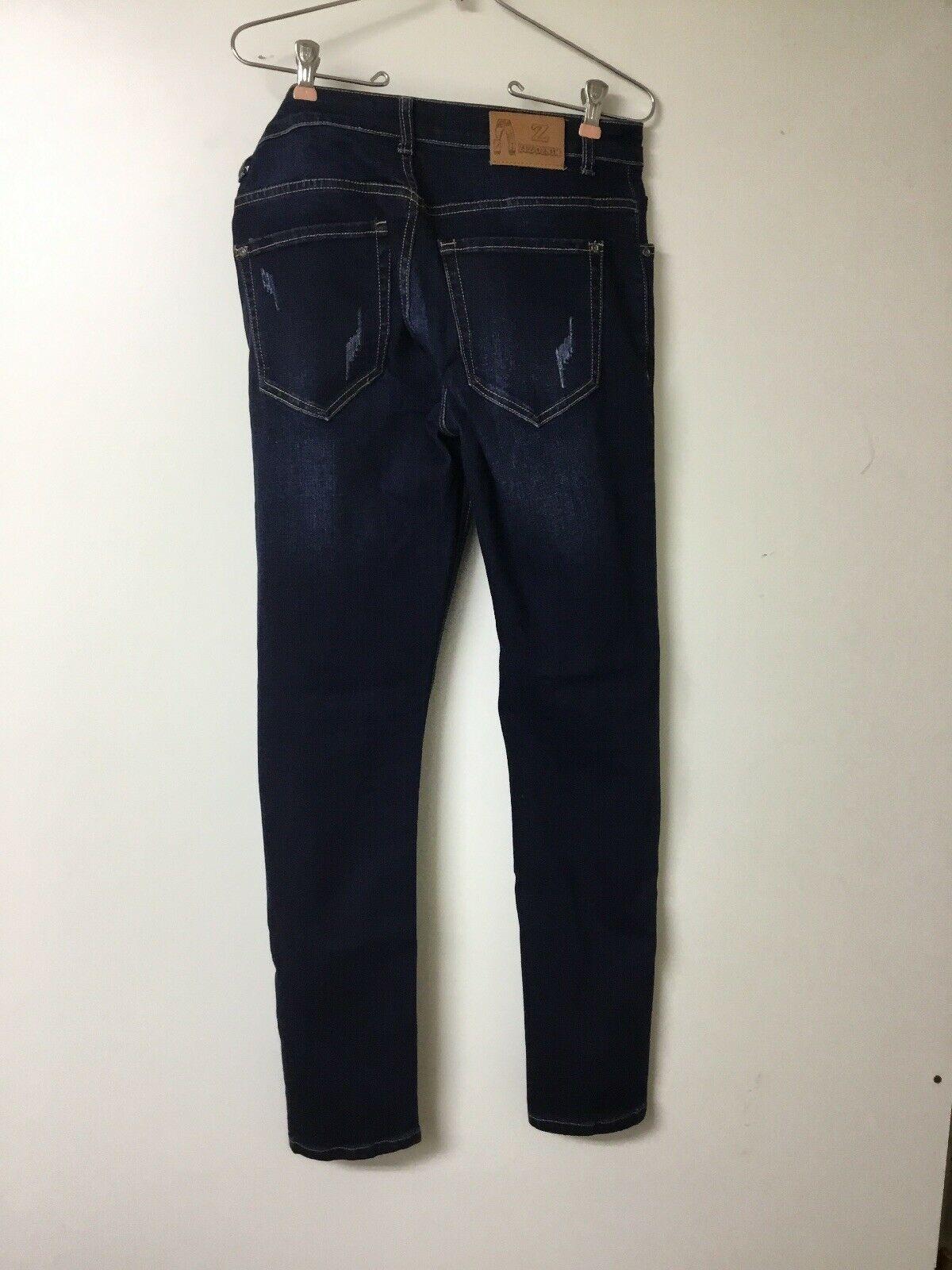 ZLZ Men's Skinny Slim Fit Stretch Comfy Fashion Blue Denim Jeans size ...