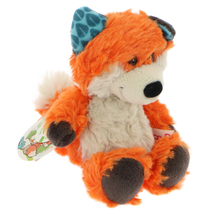 NICI Fox Finolin Orange Blue Ears Stuffed Animal Dangling 6 inches 15 cm - $16.00