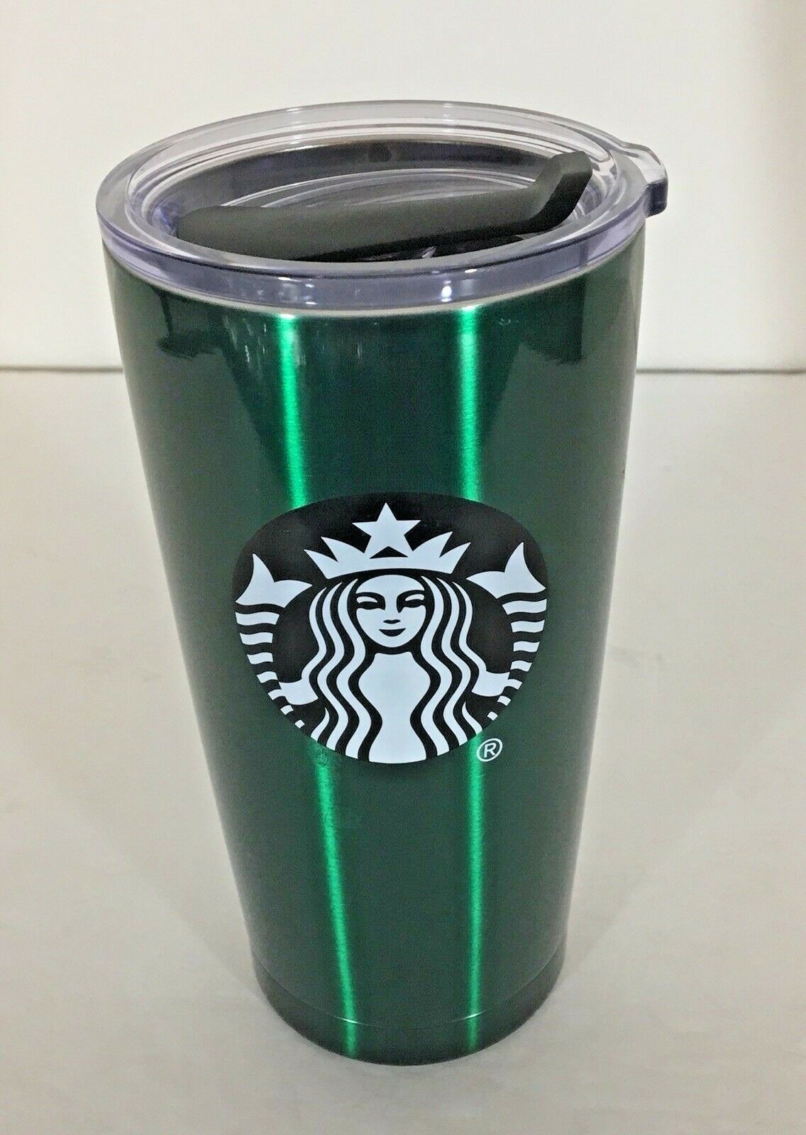 Starbucks Green Mermaid Logo Travel Mug Shiny Stainless Steel Tumbler ...