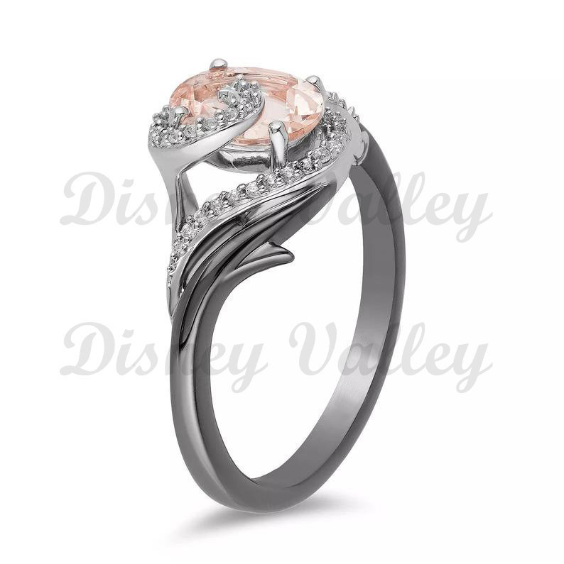 Enchanted Disney Engagement Ring Villains Swirl Diamond Promise