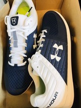 Under Armour Yard Low ST. Navy/White Size 14. Mens Baseball Clefts. - $158.28