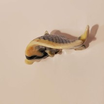 Ceramic Fish Figurines, Set of 3 Blue and Yellow Tropical Angelfish Miniatures image 12