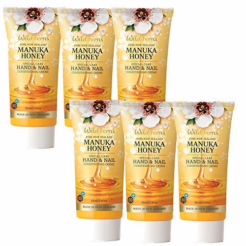 Wild Ferns New Zealand Manuka Honey Hand and Nail Cream Six tubes