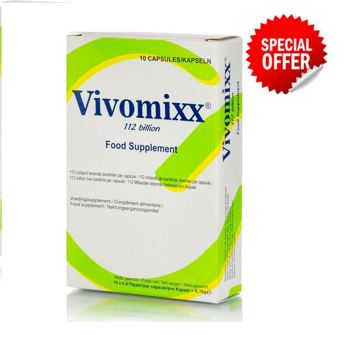 Vivomixx Probiotic Digestive 112 Billion Friendly Bacteria 10 Capsules Vitamins And Minerals