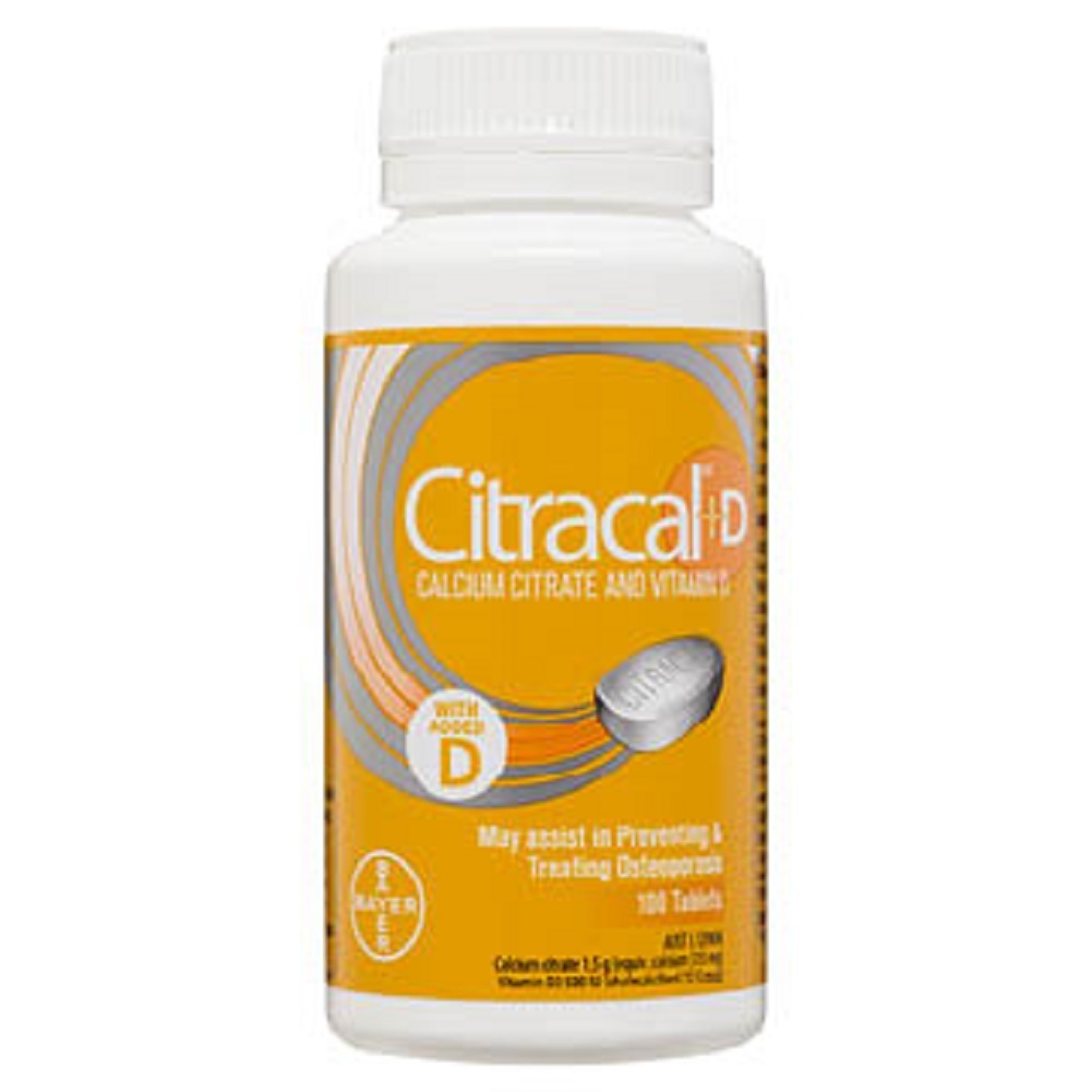Citracal +D Calcium Citrate and Vitamin D Tablets 100 pack
