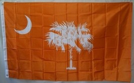 3 x 5 ft South Carolina CLEMSON TIGERS ORANGE Palmetto State Polyester Flag - $7.99