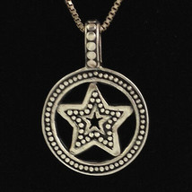 Authentic Lori Bonn Bons 925 Silver Super Star W/ Chain  Pendant 59813 New - $56.99