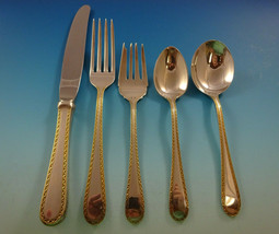 Golden Winslow by Kirk Sterling Silver Flatware Service For 12 Set 60 Pieces - $3,613.50