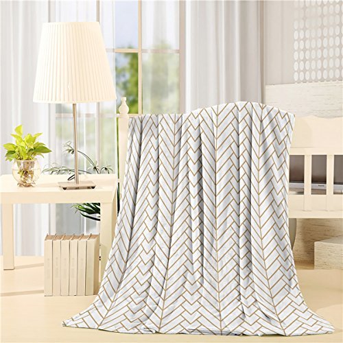 Flannel Fleece Bed Blanket 40 x 50 inch Throw Blanket Lightweight Cozy ...